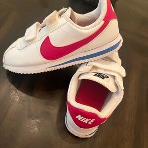 Nike Kids' White and Red Sneakers